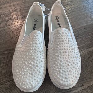 Cat & Jack white Slip-On Shoes- size 3